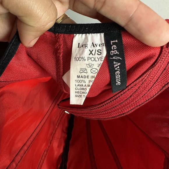 Leg Avenue Red Hot Sexy Devil 6 Pieces Halloween Costume Women's Size XS/S - Picture 7 of 10